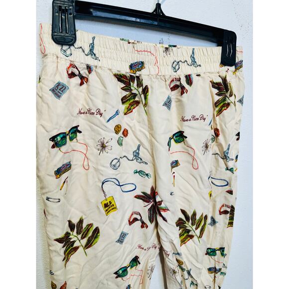 SCOTCH & SODA Multicolored Printed Vacation Themed Loose Gia Pants size Medium - Picture 10 of 14